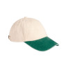 MOD. B673:Natural, 100% cotton, Vintage Bottle Green, One Size